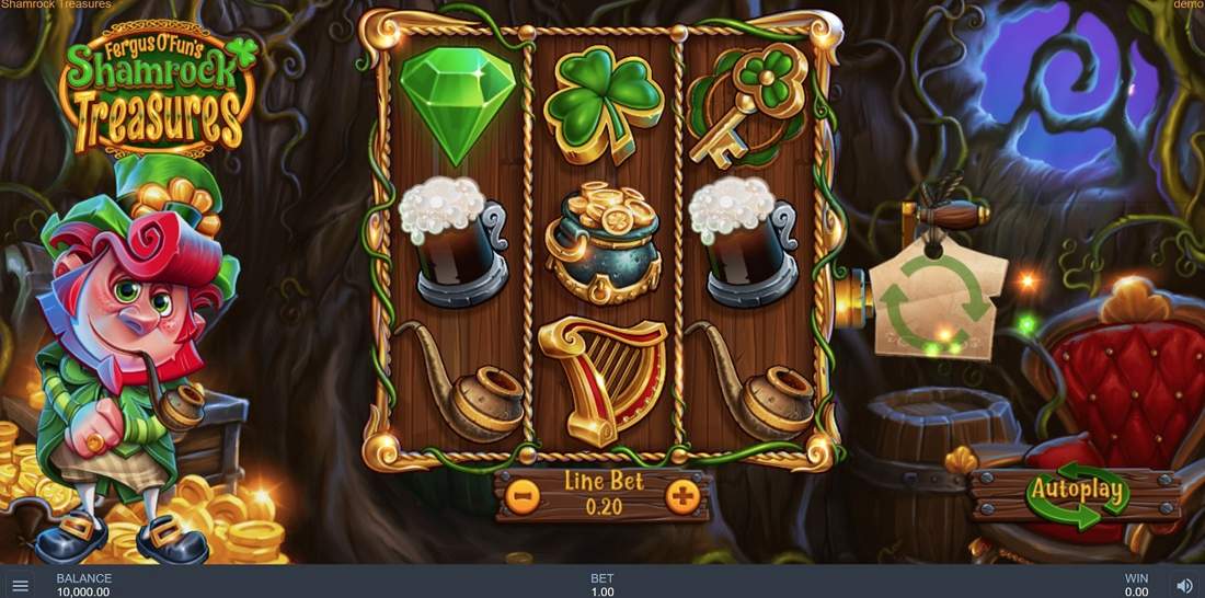 Gameplay of Shamrock Treasures