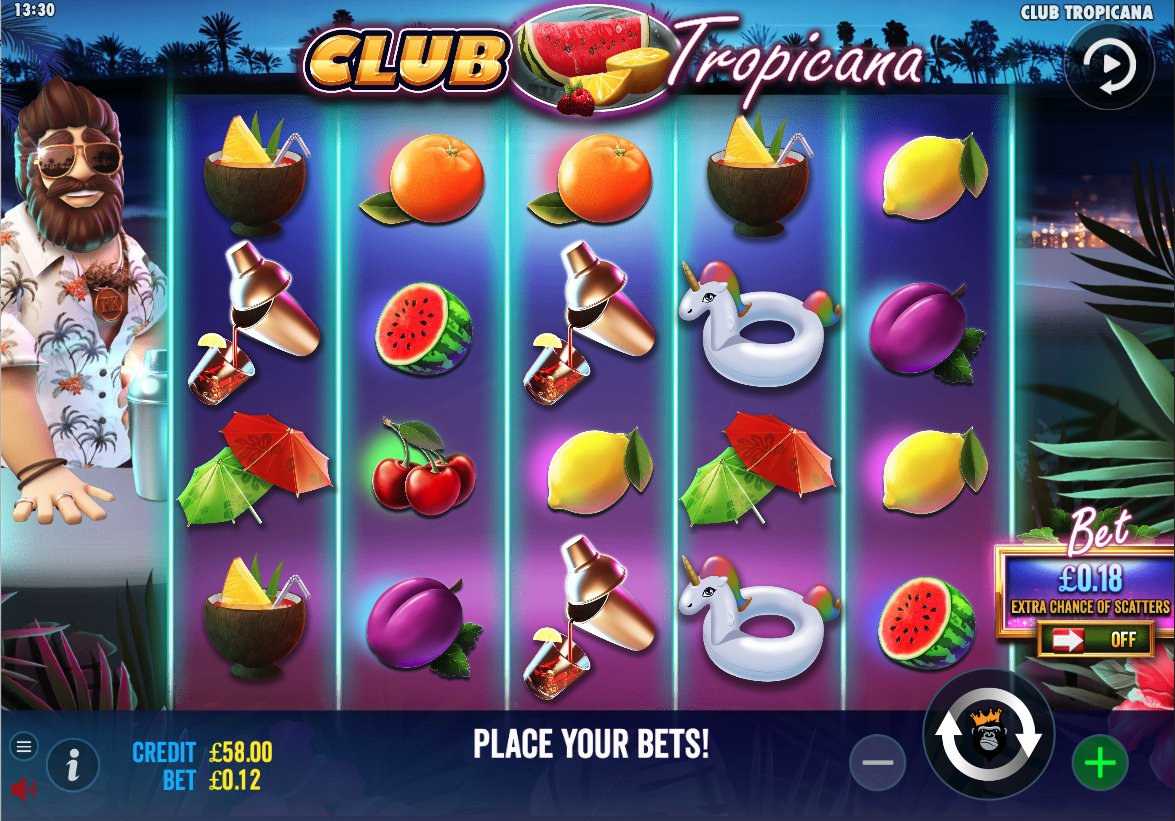 Gameplay of Club Tropicana