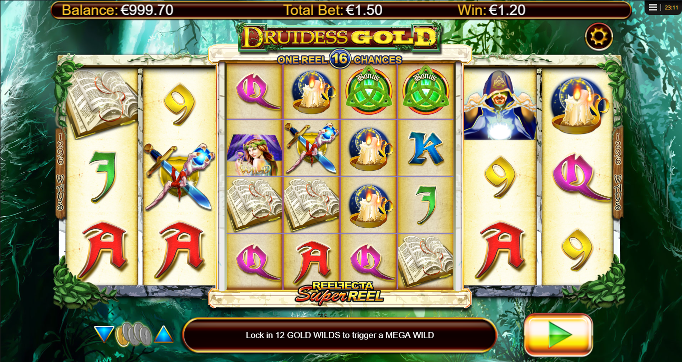 Gameplay of Druidess Gold