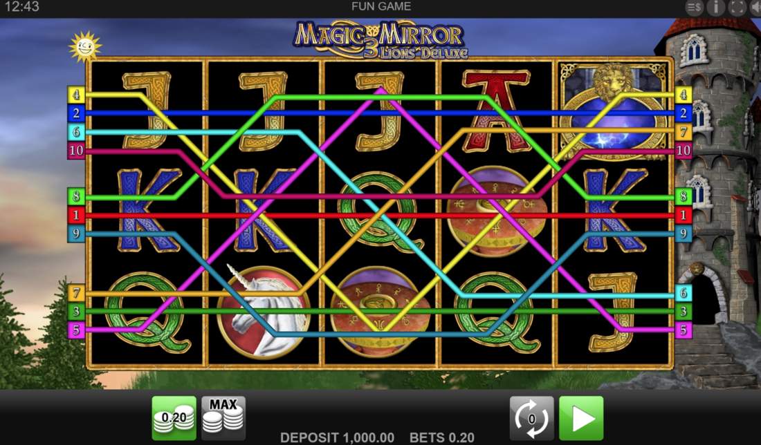 Gameplay of Magic Mirror Three Lions Deluxe