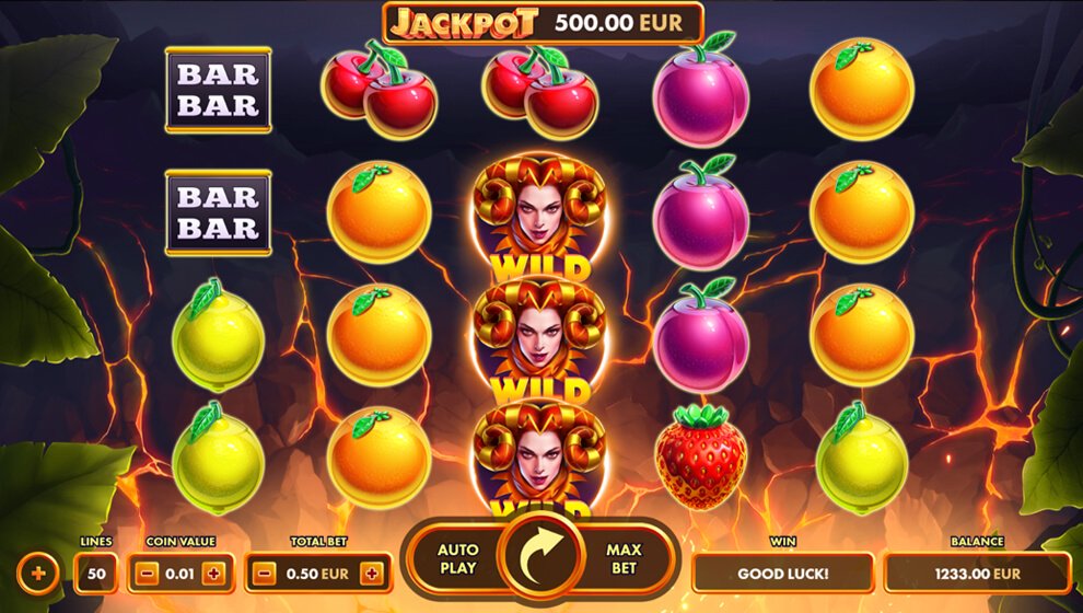 Gameplay of Volcano Fruits